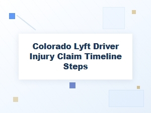 Timeline for Colorado Lyft Driver Injury Claim